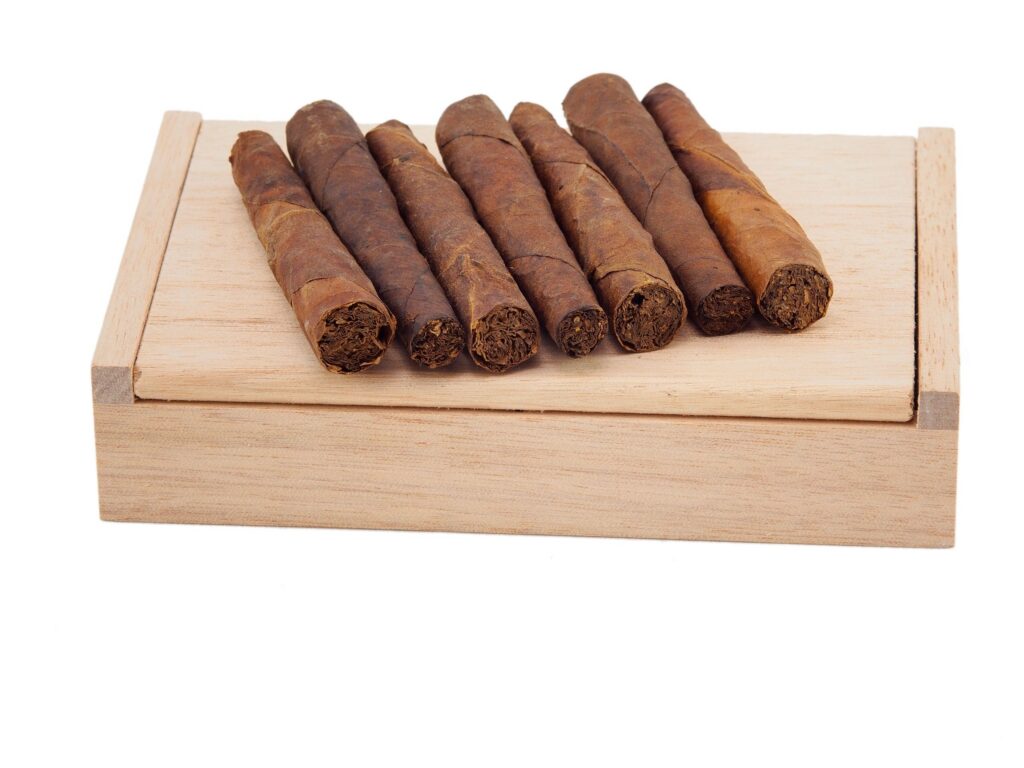 Rolled Toscano half cigars