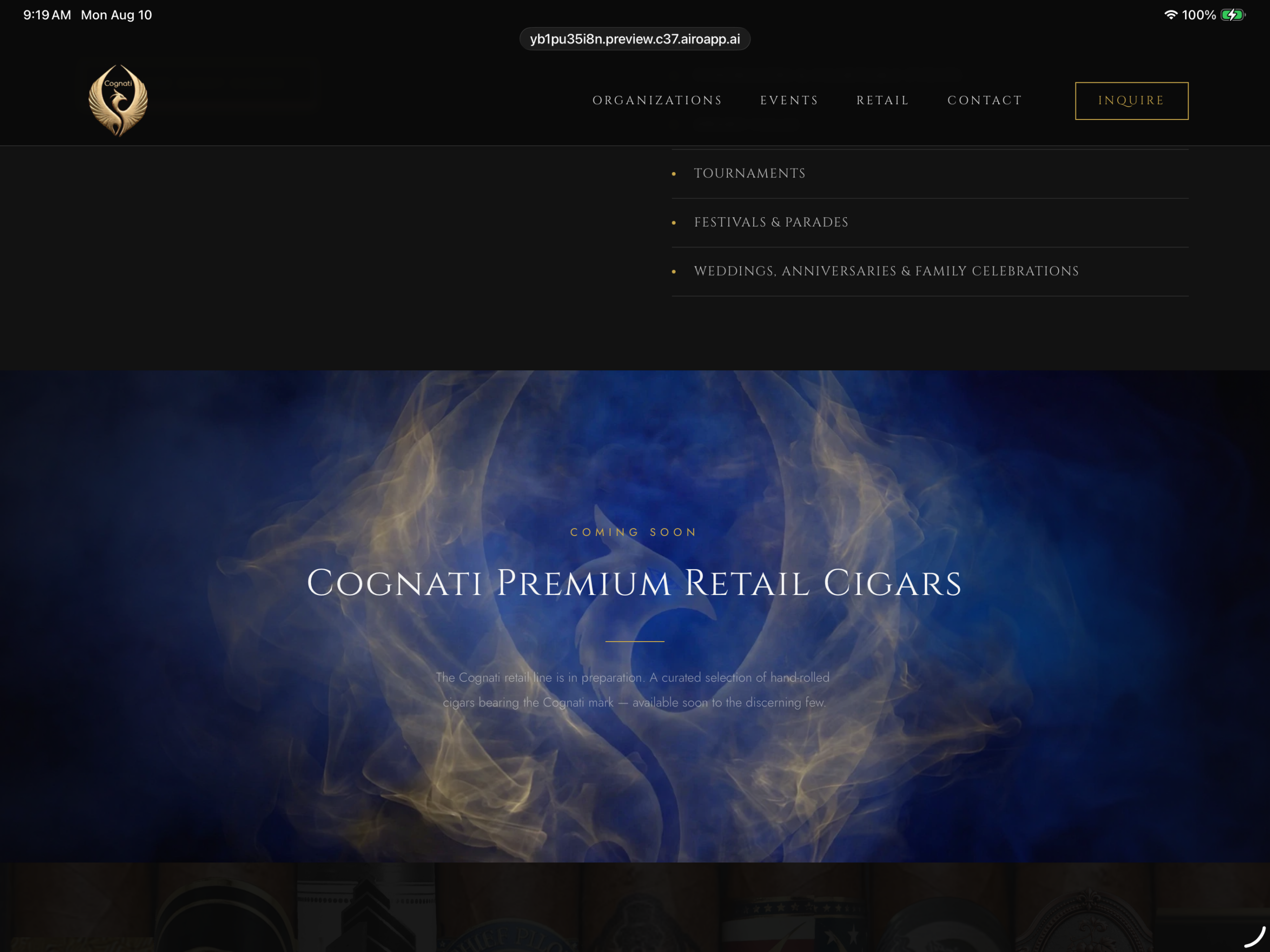 Luxury cigar brand reference image